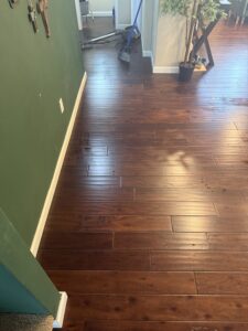 Floor cleaning after by Karlas Cleaning Company